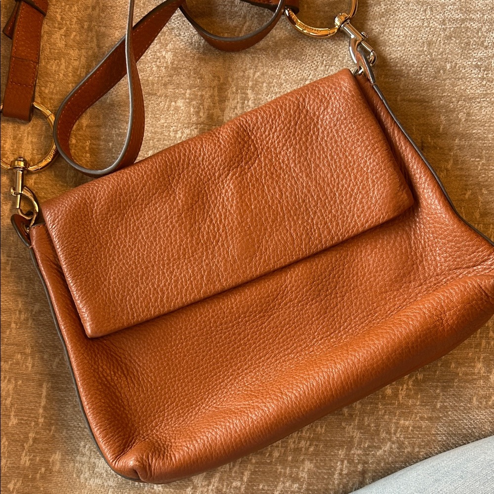 Vince Camuto Brown Leather Crossbody Bag